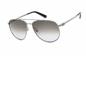 Salvatore Ferragamo Aviator Sunglasses Shiny Ruthenium Brand New In Box